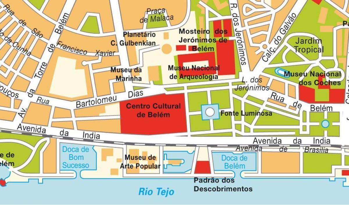 Belem De Lisboa Mapa 