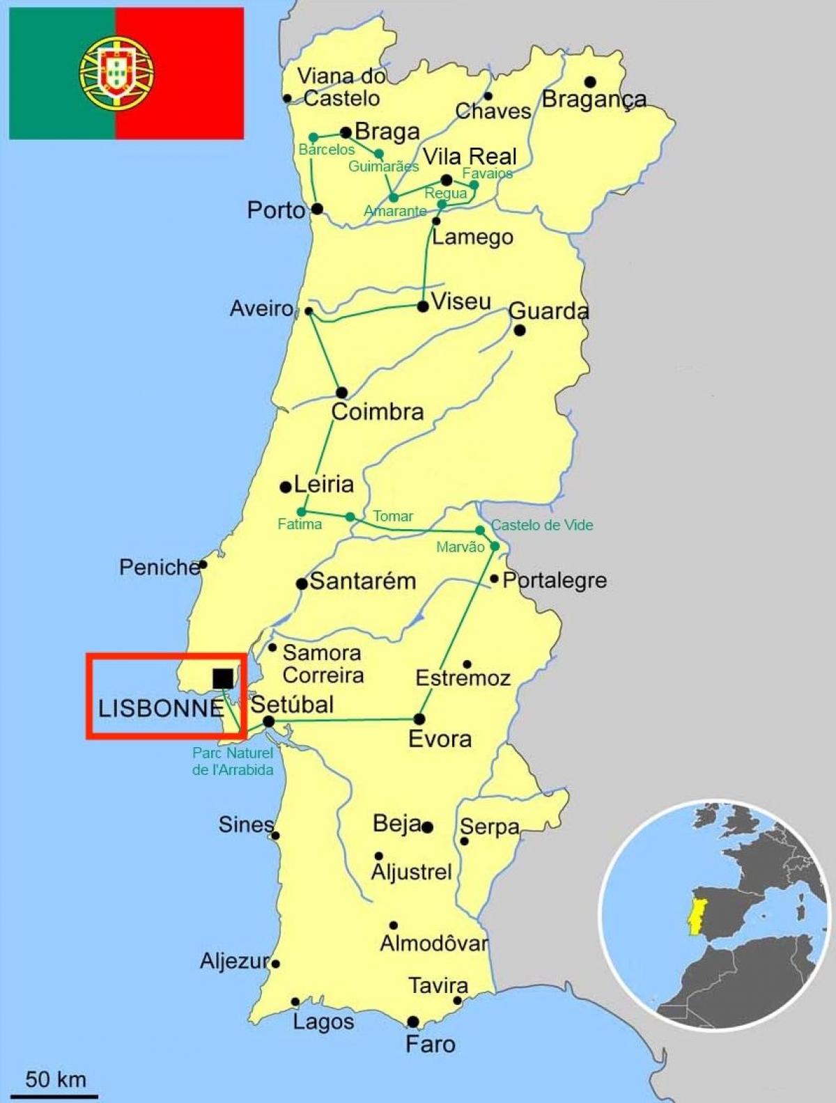 lisboa portugal mapa
