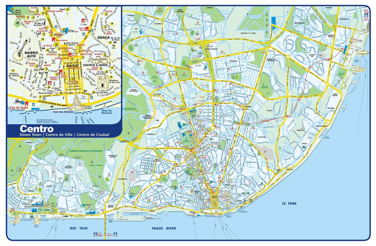 lisboa lugares de interés mapa