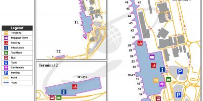 Mapa de parking en el aeropuerto de lisboa