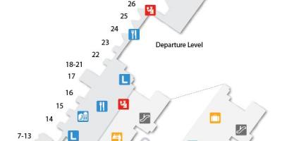 Mapa de la terminal 1 del aeropuerto de lisboa