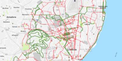 Mapa de lisboa en bicicleta