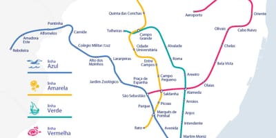 Mapa del metro de lisboa